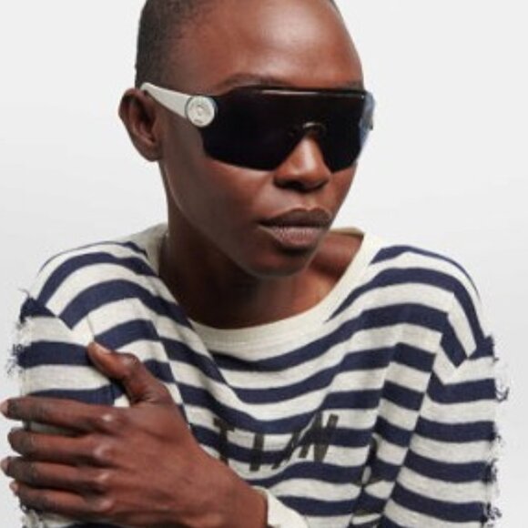 🕶️ New Dior DIORPACIFIC M1U 96B0 Sunglasses - Gold/White Frame, Blue Lenses - Picture 2 of 11